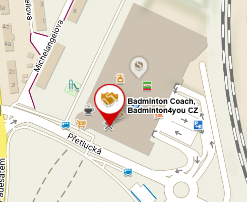 Mapa - Badminton4you CZ